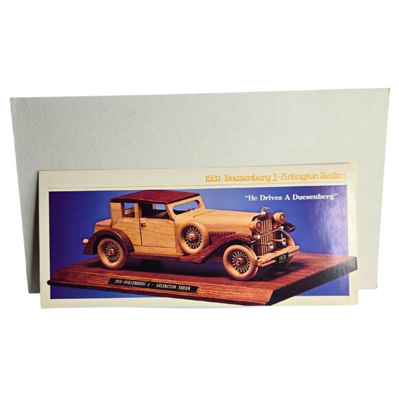 Vintage Car Club of America 1931 Duesenberg Sedan Wood Kit Scale 1/24 by X-ACTO - Picture 7 of 7